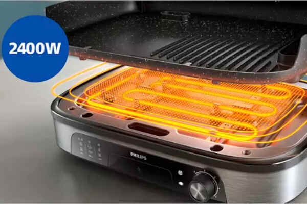 Elektryczny grill kontaktowy Philips HD6212/90